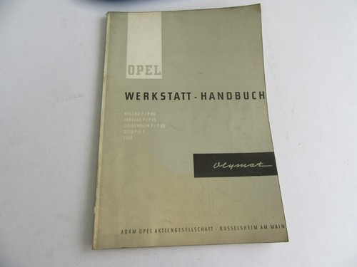 Orig opel werkstatthandbuch - ,