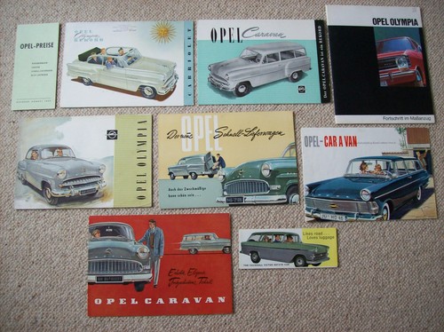 Opel olympia prospekt - 9x,
