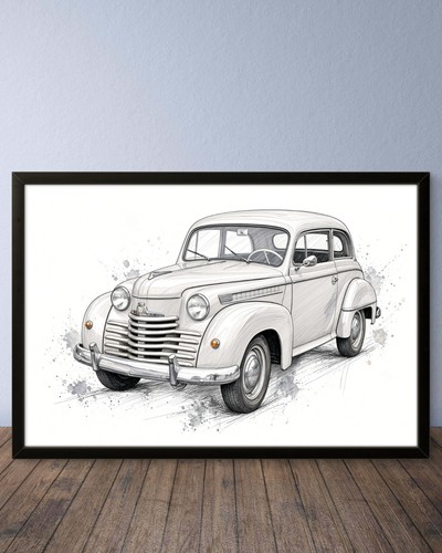Opel olympia kunstdruck - opel, 51