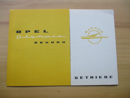 Opel olympia rekord getriebe - rekord,