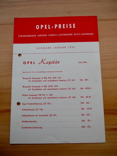 Opel olympia rekord - opel, kapitän