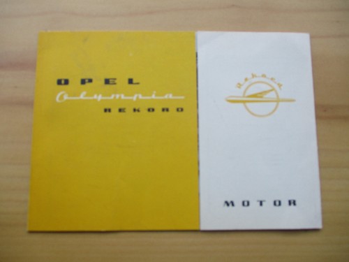 Opel olympia rekord - rekord, motor