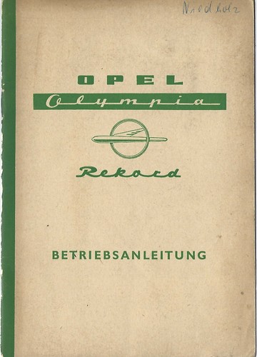 Opel olympia rekord - olympia,