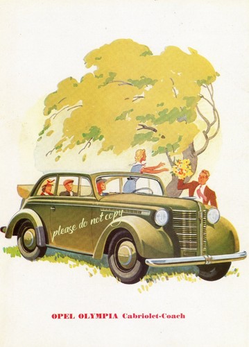 Opel olympia poster 30 - opel,