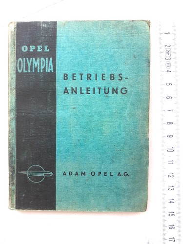 Betriebsanleitung opel olympia - betriebsanleitung,